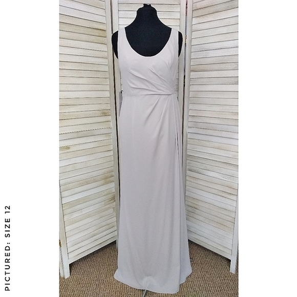 White by Vera Wang Dresses & Skirts - White by Vera Wang Tank Dress with Back Drape SIZE 12